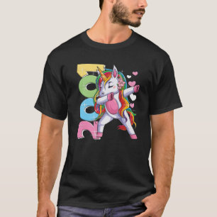 Dabbing Unicorn 21St Birthday Girl 21 Years 2001 T-Shirt