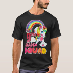 Dabbing Unicorn 9th Grade Teacher Back to School G T-Shirt