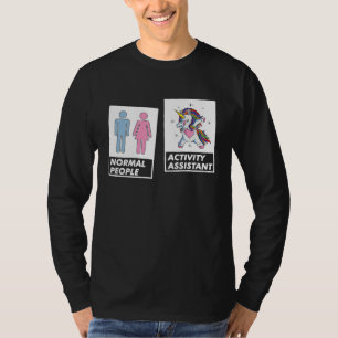 Dabbing Unicorn Activity Assistant Coordinator Pro T-Shirt