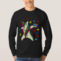 Dabbing Unicorn Autism Awareness Awareness Month E