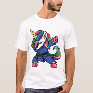Dabbing Unicorn Brazilian Jiu Jitsu Mum Tee BJJ Wo