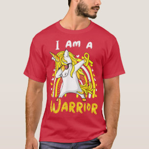 Dabbing Unicorn Childhood Cancer Warrior We Wear G T-Shirt