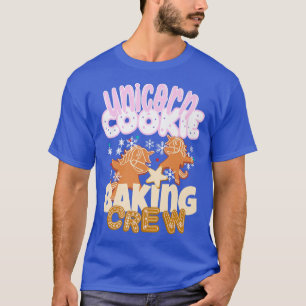Dabbing Unicorn Cookie Baking Crew Christmas Baker T-Shirt