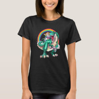 Dabbing Unicorn Dinosaur Game Controller Rainbow B