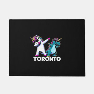 Dabbing Unicorn Dinosaur Men Women Boys Girls Toro Doormat