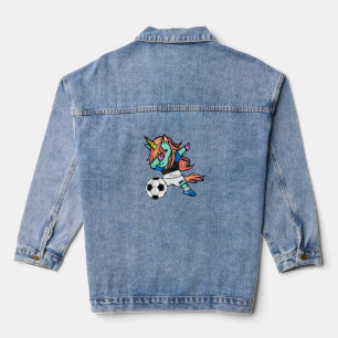 Dabbing Unicorn Estonia Soccer Jersey Estonian Foo Denim Jacket