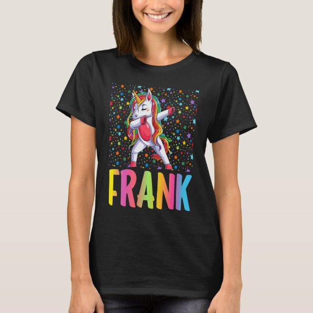Dabbing Unicorn Frank T-Shirt (Front)