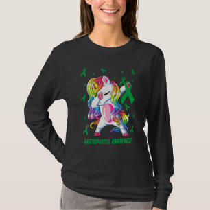 Dabbing Unicorn Gastroperesis Awareness  Warrior T-Shirt