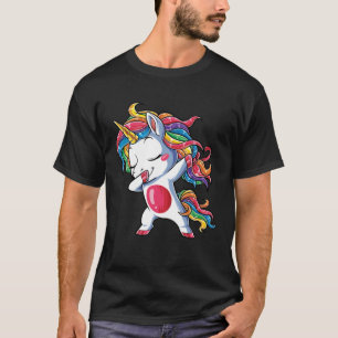 Dabbing Unicorn Girls Kids Rainbow Dab Dance Squad T-Shirt