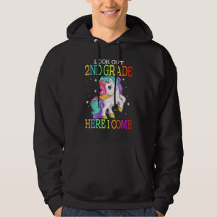 Dabbing Unicorn I'm Ready To Crush 2nd Grade Hoodie