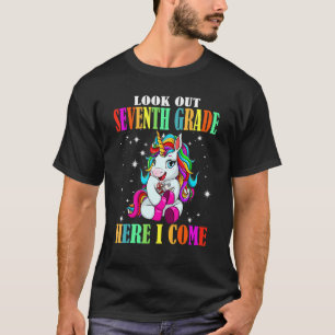 Dabbing Unicorn I'm Ready To Crush Seventh Grade T-Shirt