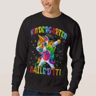 Dabbing Unicorn Kindergarten Graduation Last Day O Sweatshirt