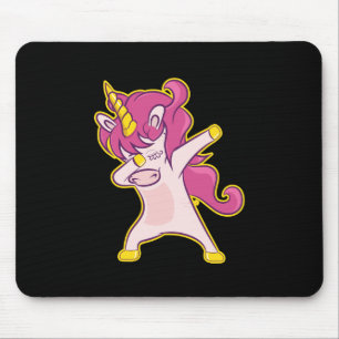 Dabbing Unicorn Mouse Pad