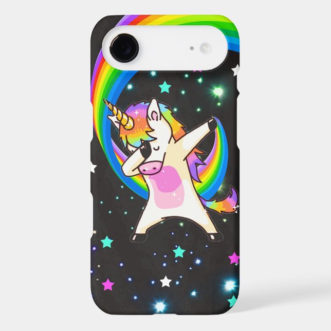 Dabbing Unicorn Neon Glow iPhone 6/6s Case (Back)