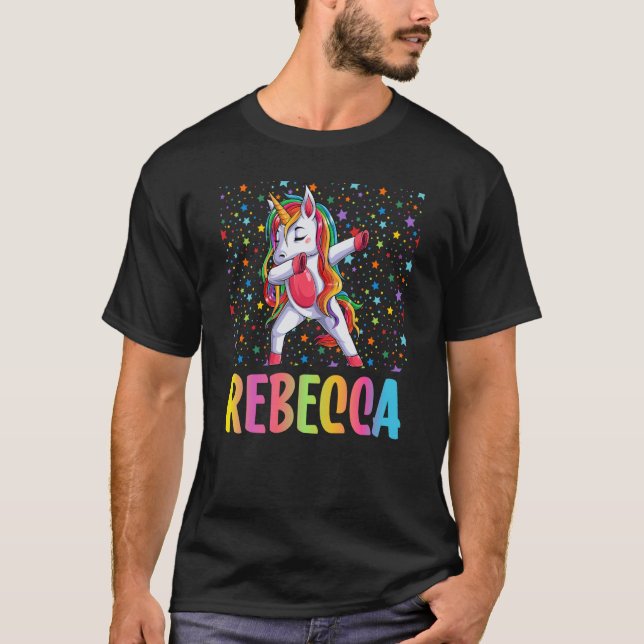 Dabbing Unicorn Rebecca T-Shirt (Front)