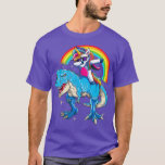 Dabbing Unicorn Riding T rex Dinosaur Boys Girls R T-Shirt<br><div class="desc">Dabbing Unicorn Riding T rex Dinosaur Boys Girls Rainbow .Great shirt for yourself, family, grandpa, grandma, grandmother, grandfather, mum, dad, sister, brother, uncle, aunt, men, women or anyone on birthday, summer, Mother's Day, Father's Day, Family Day, Thanksgiving, Christmas or any anniversary</div>