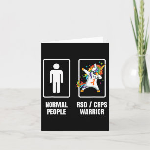 Dabbing Unicorn Rsd Crps Warrior Survivor Get Well Card