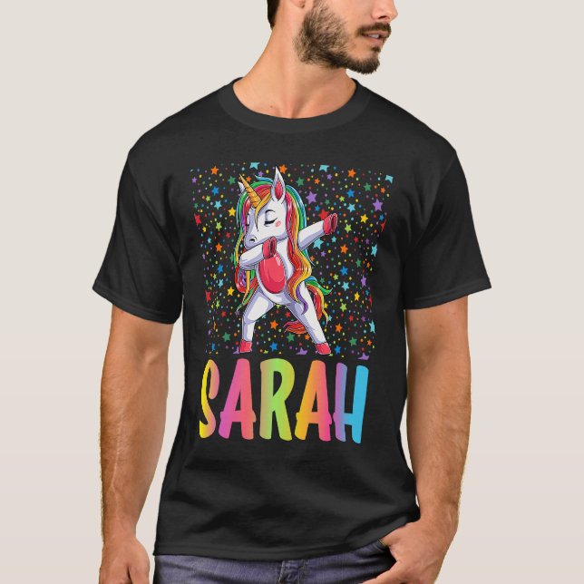 Dabbing Unicorn Sarah T-Shirt (Front)
