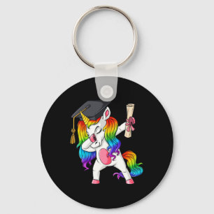 Dabbing Unicorn School Graduation Dab Girls Kids T Key Ring
