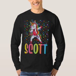 Dabbing Unicorn Scott T-Shirt