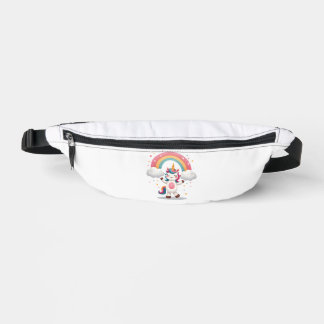 Dabbing Unicorn T Shirt - Funny Dab Dance Rainbow  Bum Bags
