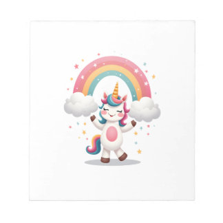 Dabbing Unicorn T Shirt - Funny Dab Dance Rainbow  Notepad
