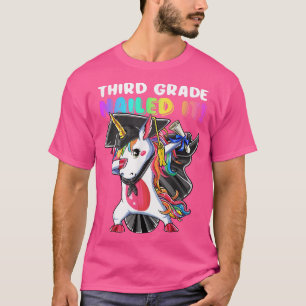 Dabbing Unicorn Third Grade Graduation Cap Gown Gi