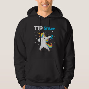 Dabbing Unicorn to support sister Type 1 Diabetes  Hoodie