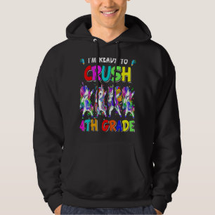 Dabbing Unicorns Ready To Crush Fourth Grade Back  Hoodie