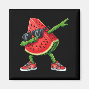 Dabbing Watermelon Kawaii Summer Tropical Fruit Magnet