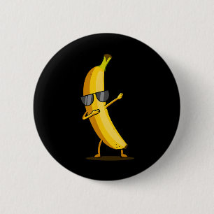Dabbing Yellow Banana - Dab Funny Dancing Fruit  6 Cm Round Badge