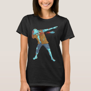 Dabbing Zombie Halloween Boys Kids Dab Cute Zombi T-Shirt