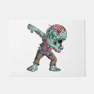 Dabbing Zombie Halloween Shirts, Halloween 2021 Doormat