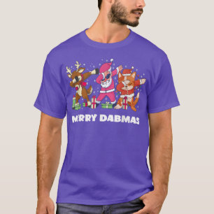 Dabmas Dabbing Santa Cat Rudolph Christmas funny m T-Shirt
