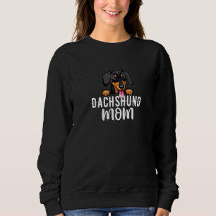 Dachhund Mum Funny Dog Owner Dog Lover Dachshunds  Sweatshirt