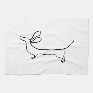 Dachs illustration towel