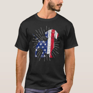 Dachshund 4th Of July American Flag Dog USA Patri T-Shirt