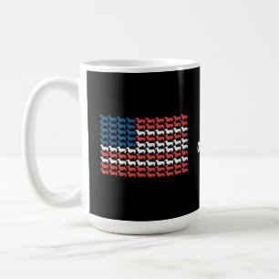 Dachshund 4th of July American Flag Patriotic Coffee Mug