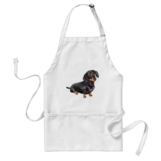 Dachshund (A) - Black and Tan Standard Apron (Front)