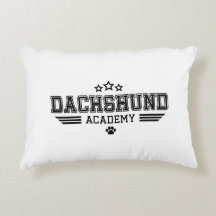DACHSHUND ACADEMY STARS BK/WH