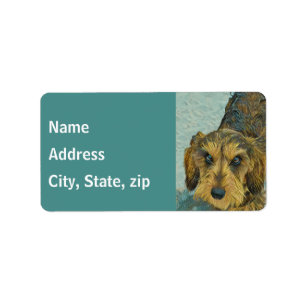 Dachshund address labels