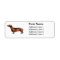 Dachshund Address Labels