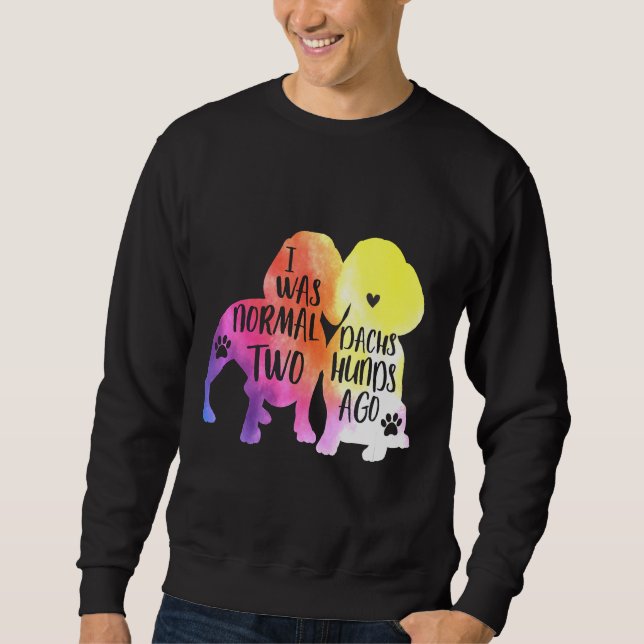 Dachshund Ago Cute Mama Mum Sweatshirt (Front)