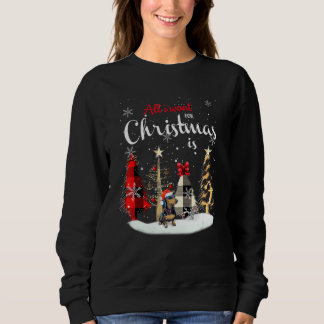 Dachshund All I Want For Christmas Is Dogs Sweatshirt