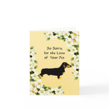 Dachshund and Dogwood - Sympathy