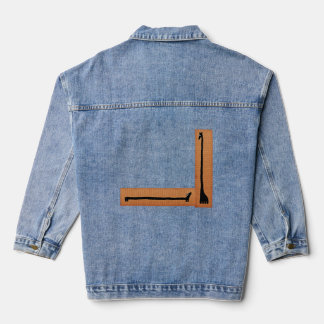 Dachshund And Giraffe Denim Jacket