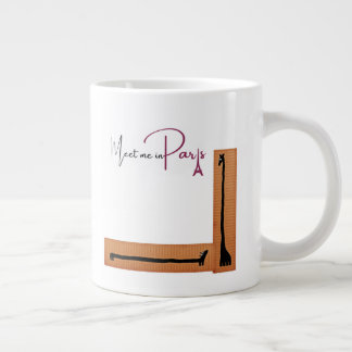 Dachshund And Giraffe Large Coffee Mug