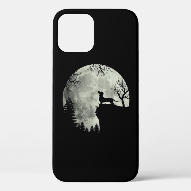 Dachshund And Moon Halloween Case-Mate iPhone Case (Back)