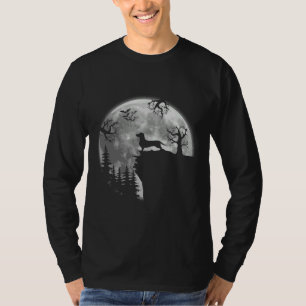 Dachshund And Moon Halloween Costume Dachshund Lov T-Shirt