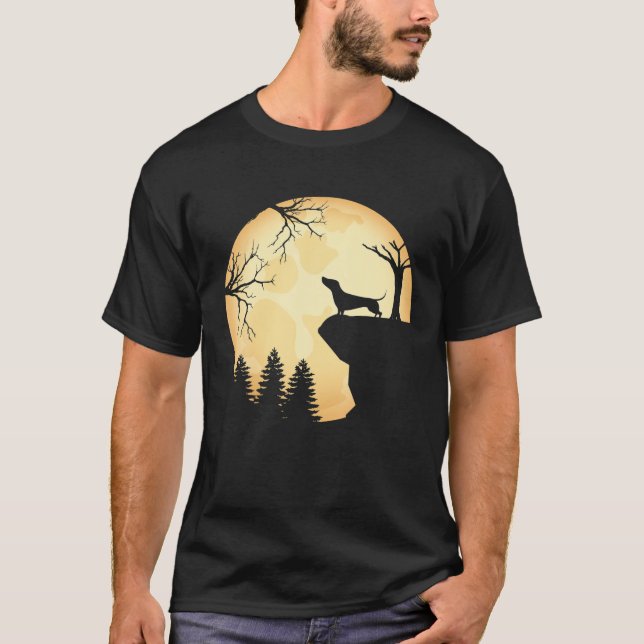 Dachshund And Mum Halloween Funny Weiner Dog Men W T-Shirt (Front)